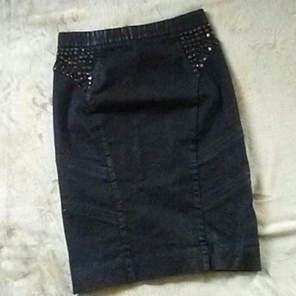 RACHEL Rachel Roy Dresses & Skirts - Rachel Roy Studded Waxed Pencil Skirt